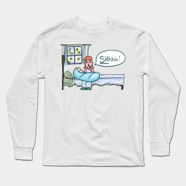 Shhhhh.... Long Sleeve T-Shirt by 1Redbublppasswo